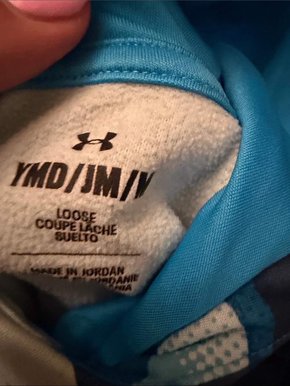 Under Armour Kids Blue & White Camo Hoodie